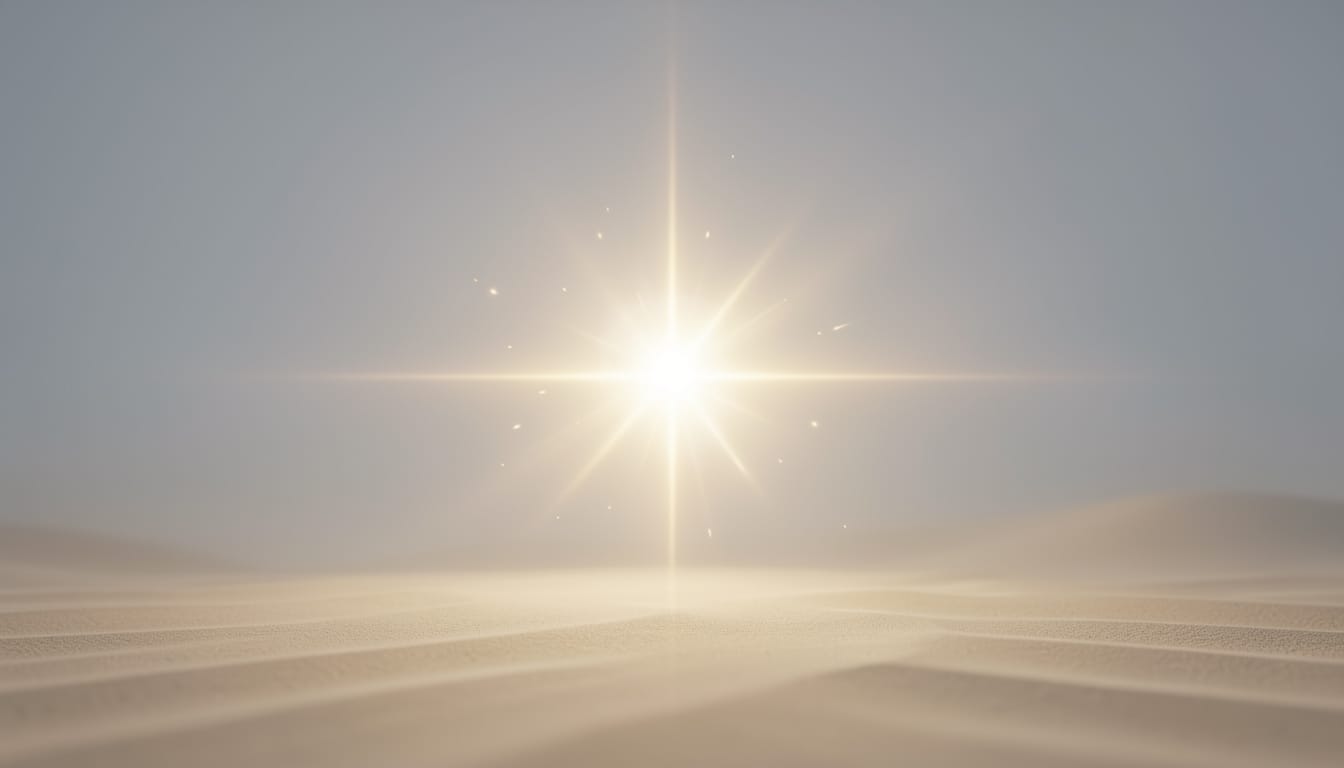 A star over the desert